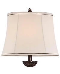 Mulholland Traditional Vintage like Table Lamp with Tabletop Dimmer 30" Tall Bronze Golden Marbleized Off White Shade for Living Room Bedroom Hou