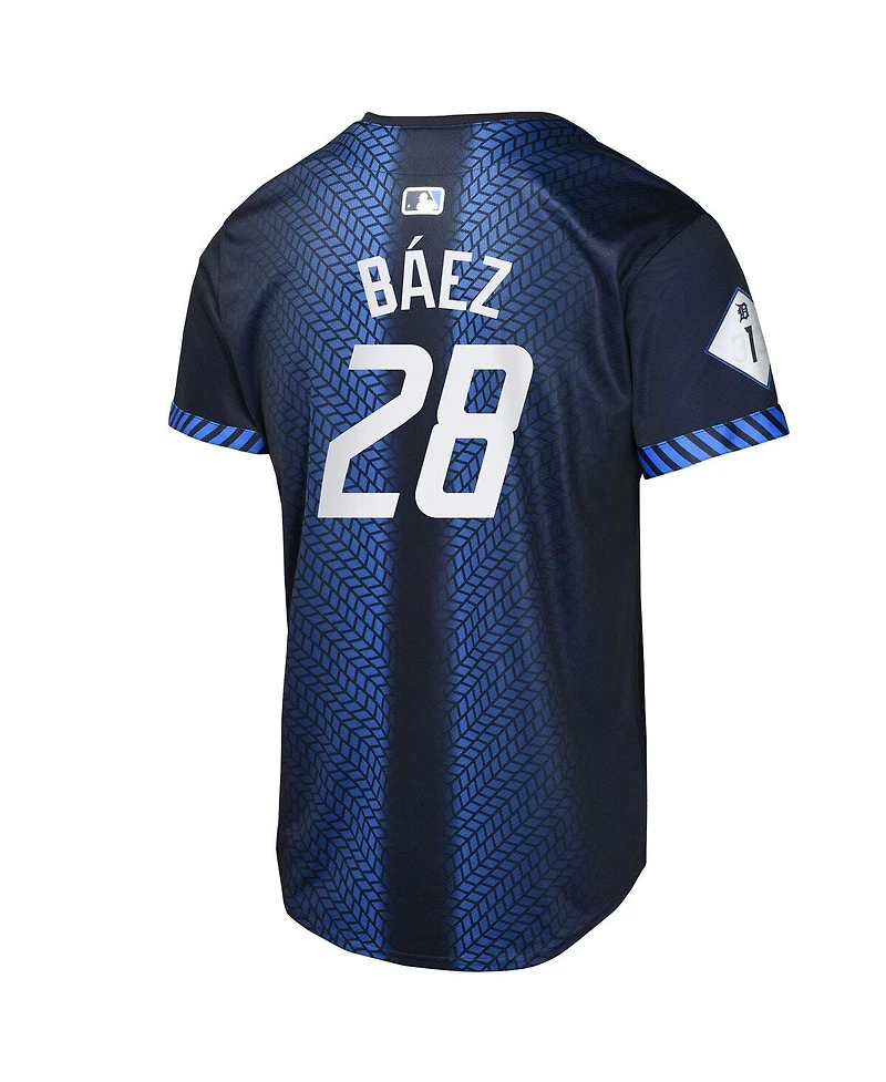 Nike Big Boys and Girls Javier Baez Navy Detroit Tigers 2024 City Connect Limited Jersey
