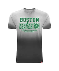 Sportiqe Men's and Women's Black Boston Celtics Bingham Sun-Fade T-Shirt