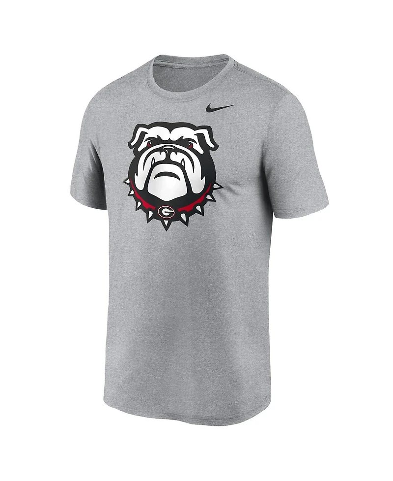 Nike Men's Heather Gray Georgia Bulldogs Primetime Legend Alternate Logo T-Shirt
