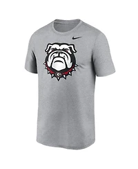 Nike Men's Heather Gray Georgia Bulldogs Primetime Legend Alternate Logo T-Shirt