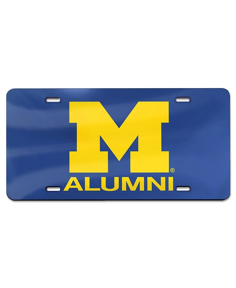WinCraft Navy Michigan Wolverines Alumni Laser Cut Acrylic License Plate