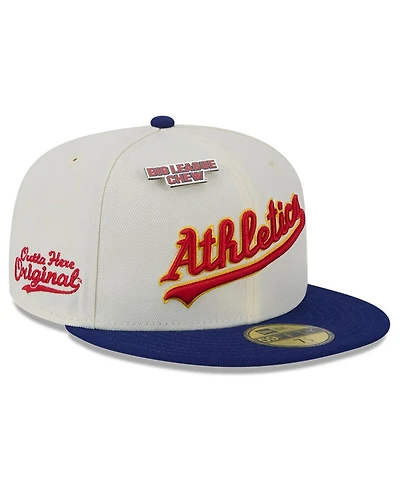 New Era Men's White Oakland Athletics Big League Chew Original 59FIFTY Fitted Hat