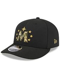 New Era Men's Black Minnesota Twins 2024 Armed Forces Day Low Profile 9FIFTY Snapback Hat