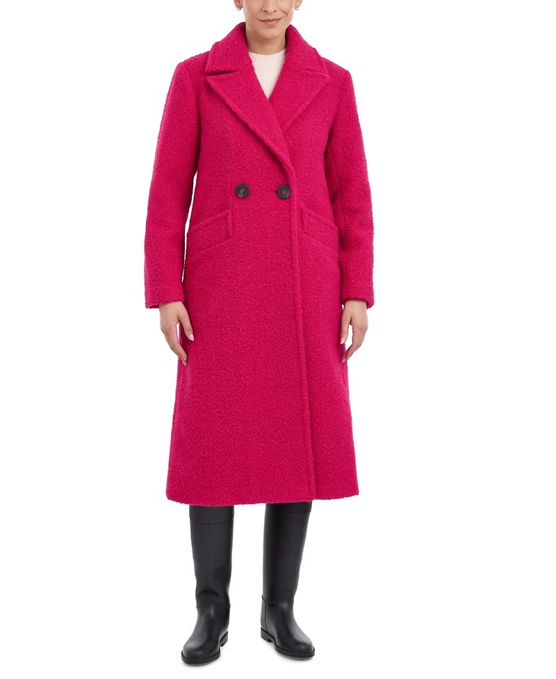 BCBGeneration Women's Double-Breasted Boucle Walker Coat