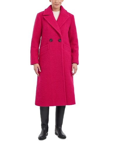 BCBGeneration Women's Double-Breasted Boucle Walker Coat