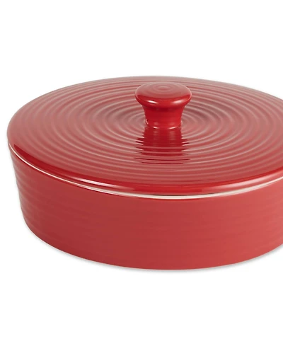 Rsvp International 8.5" D Stoneware Red Tortilla Warmer