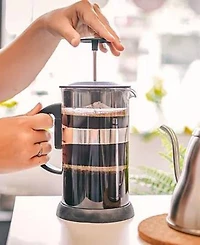 Grosche Cafe Harmony Trio: Zurich French press, Cyprus Glass Mug Frother