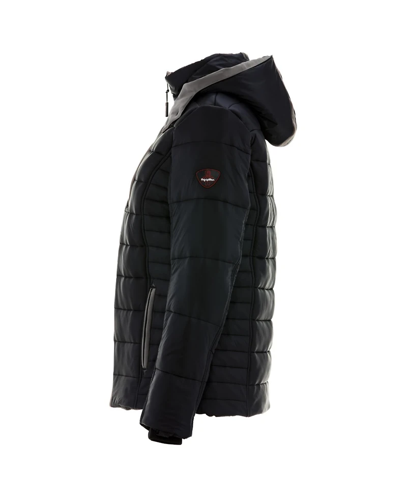 RefrigiWear Women's Pure Soft Puffer Jacket with Removable Hood - Water-Repellent & Wind-Tight Winter Coat