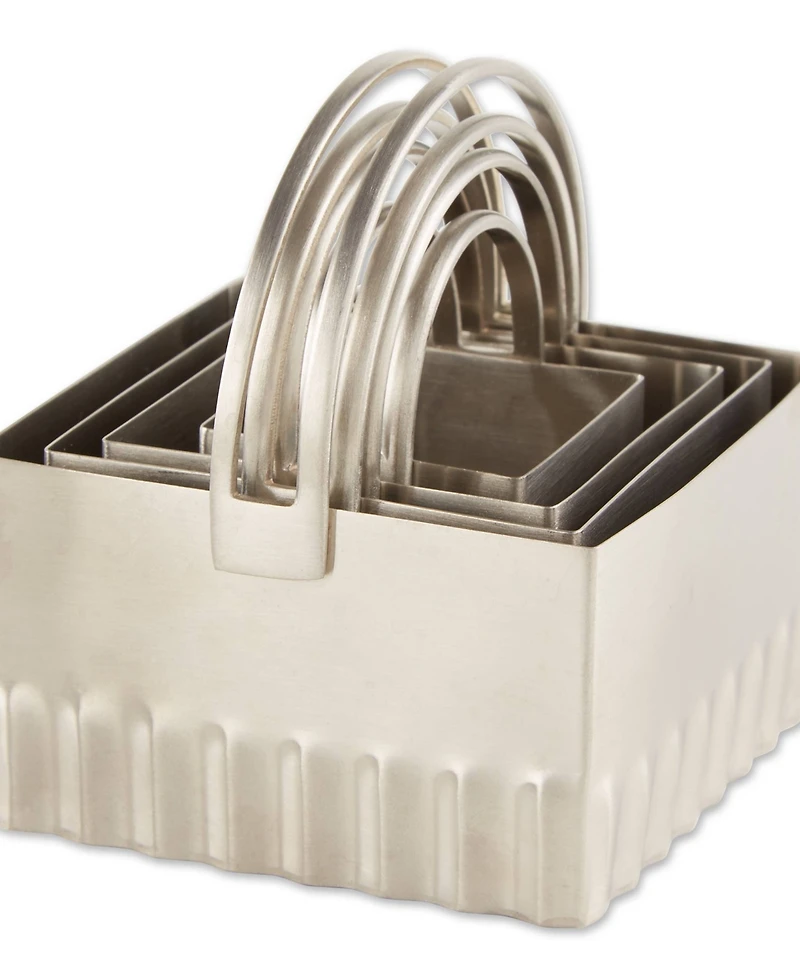 Rsvp International Endurance 4 Piece Square Rippled Biscuit Cutters