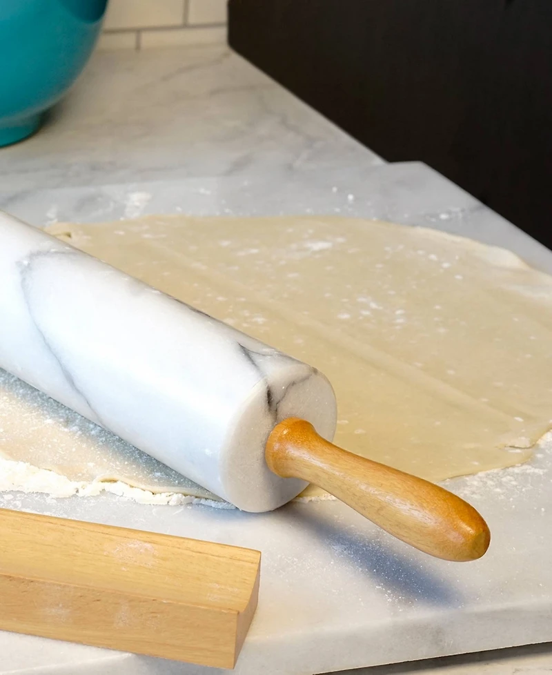 Rsvp International White Marble 18.5" Rolling Pin