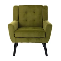 Streamdale Furniture Modern Soft Velvet Material Ergonomics Accent Chair Living Room Chair Bedroom Chair Home Chair