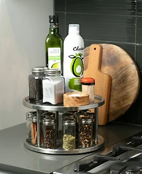 Rsvp International Endurance Stainless Steel 10.5" D x 6" H Two-Tier Lazy Susan