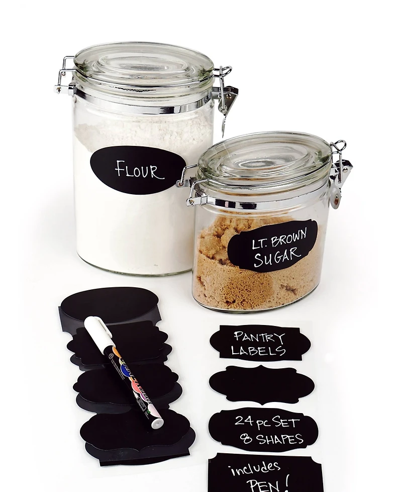 Rsvp International Silicone 31 Piece 3.5 x 2"Spice Label and Chalk Marker Set