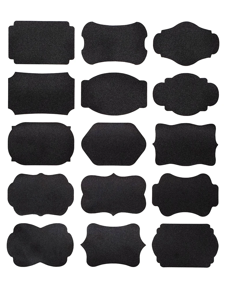 Rsvp International Silicone 31 Piece 2.25" x 1.5" Spice Label and Chalk Marker Set