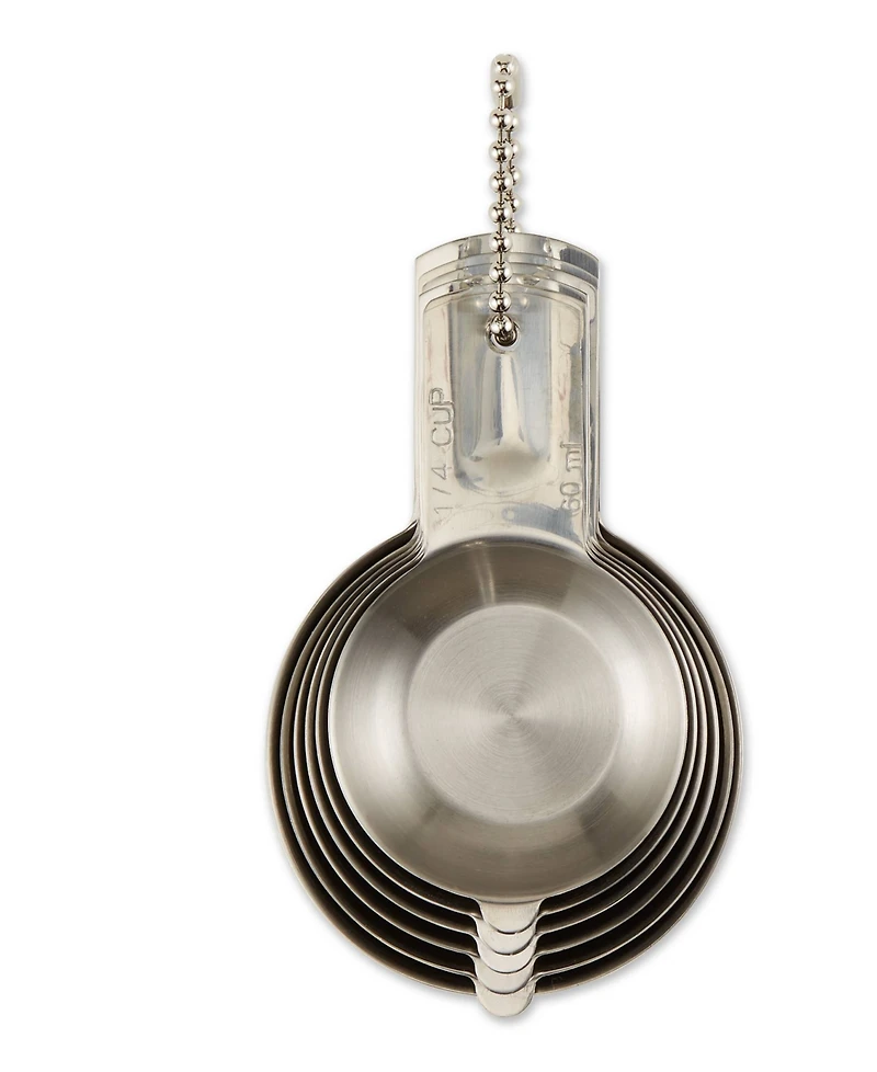 Rsvp International Endurance Stainless Steel 6 Piece Nesting Measuring Cup Set
