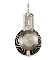 Rsvp International Endurance Stainless Steel 6 Piece Nesting Measuring Cup Set