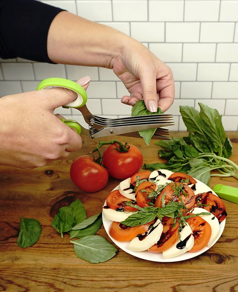 Rsvp International Stainless Steel Plastic 8x3" Kitchen Helpers Herb Scissors