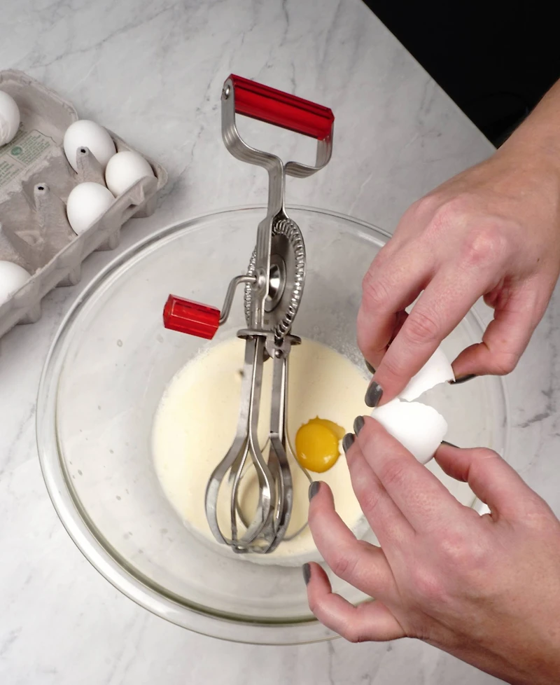 Rsvp International Endurance Stainless Steel Acrylic 13x5x4" Red Antique Egg Beater - Red 13x5x4"