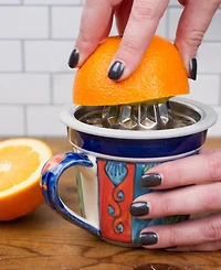 Rsvp International Endurance Stainless Steel Silicone 5x3" Citrus Juicer