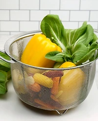 Rsvp International Endurance Stainless Steel 4 Quart Wide Rim Mesh Colander Basket