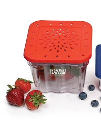 Rsvp International 2 Piece Bisphenol A-Free Plastic Berry Keeper Set