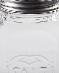 Rsvp International Retro Glass Clear 2 Piece 8 Ounce Retro Style Salt Pepper Set