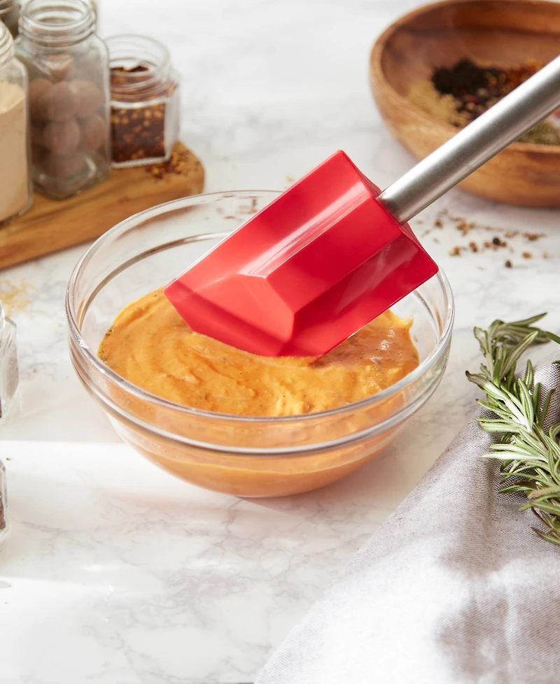 Rsvp International Endurance Stainless Steel Silicone 11.25" x 2.75" Red Spatula