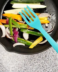 Rsvp International Silicone Coated Steel 11" x 2.25" Ela Series Turquoise Fork