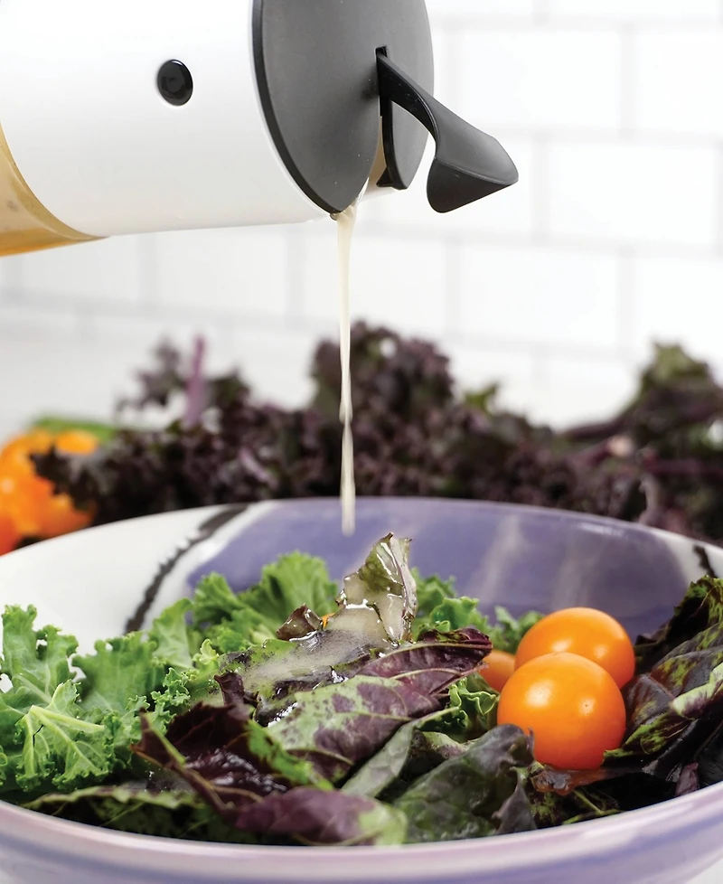 Rsvp International Glass 1.25 Cup and Dressing Dispenser