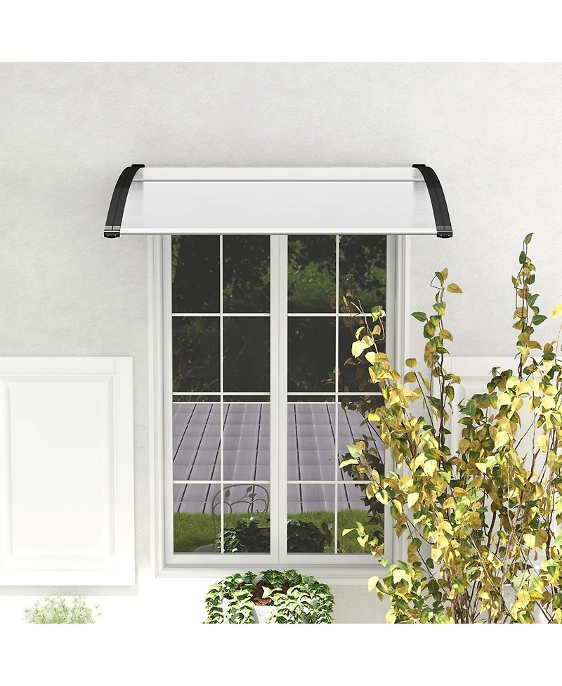 Costway 48" x 40" Window Outdoor Awning Door Canopy Exterior