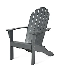 Costway Outdoor Adirondack Chair Solid Wood Durable Patio Garden Furniture