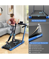 2.25HP 2 1 Dual Display Treadmill Jogging Machine