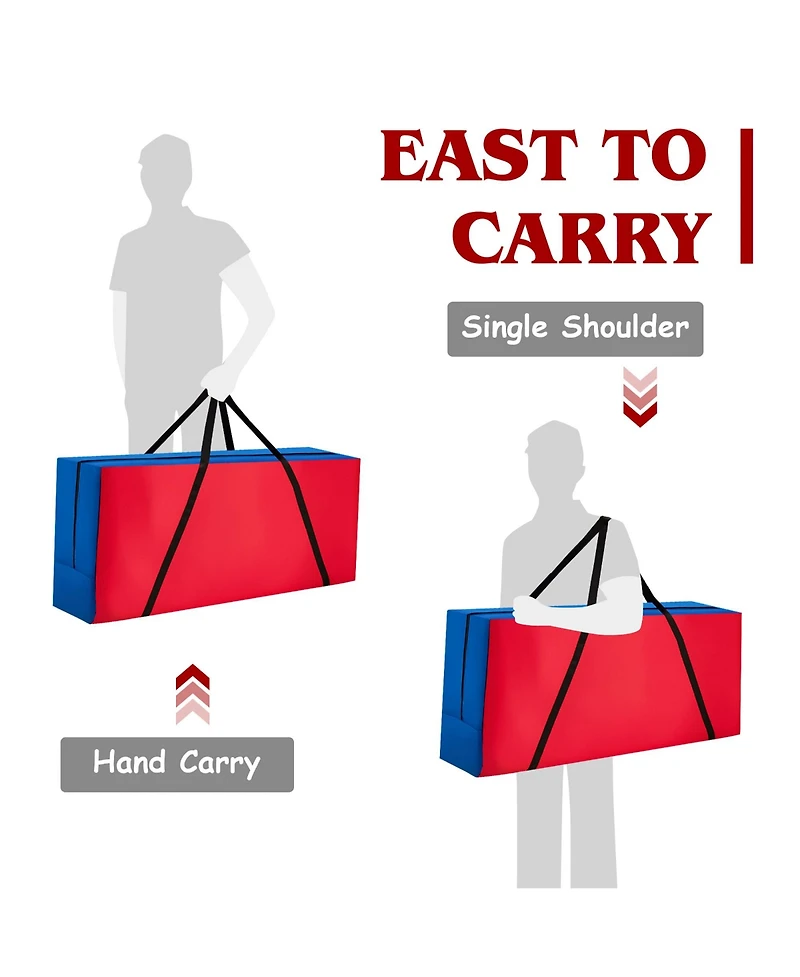 2 Pcs Giant 4 in A Row Jumbo 4-to-Score Game Set W/Storage Carrying Bag for Kids Adult