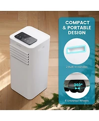 8000 Btu Portable Air Conditioner 3-in-1 Ac Unit with Cool Fan Dehum Sleep Mode