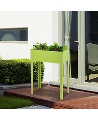 24'' x12'' Outdoor Elevated Garden Plant Stand Raised Tall Flower Bed Box