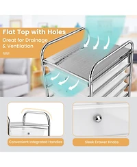 10 Drawer Rolling Storage Cart Scrapbook Paper Office School