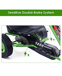 4 Wheels Kids Ride On Pedal Powered Bike Go Kart Racer Car Outdoor Play Toy