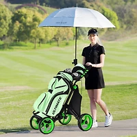 Folding 4 Wheels Golf Push Cart W/Bag Scoreboard Adjustable Handle