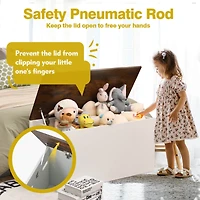 Flip-top Storage Chest Lift Top Storage Bench Wooden Deck Box Toy Box