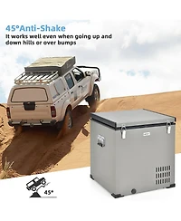 68 Quart Car Refrigerator 12V Portable Car Freezer Fridge w/Dc & Ac Adapter