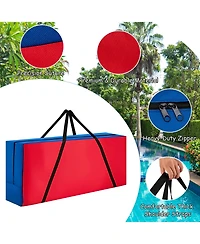 2 Pcs Giant 4 A Row Jumbo 4-to-Score Game Set W/Storage Carrying Bag for Kids Adult