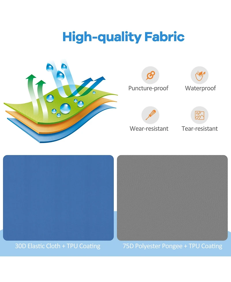 Folding Sleeping Pad, Self Inflating Camping Mattress