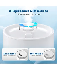 Humidifier for Large Room 9L Warm & Cool Mist Top Fill Ultrasonic Air Vaporizer