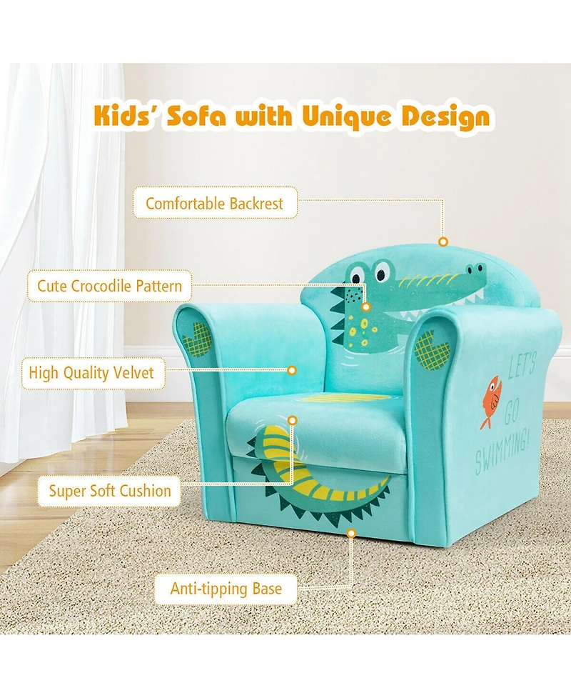 Kids Sofa Children Armrest Couch Toddler Furniture Gift
