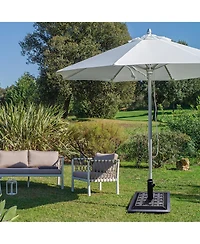 17.5'' Umbrella Base Stand Market Patio Standing Outdoor Living Heavy Duty (Square)