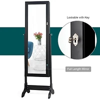 Mirrored Jewelry Cabinet Storage Organizer Box Drawers