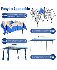 13'x13' Gazebo Canopy Shelter Awning Tent Patio Garden Outdoor Companion