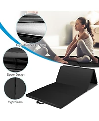 4' x 8' x 2'' Folding Gymnastics Mat Four Panels