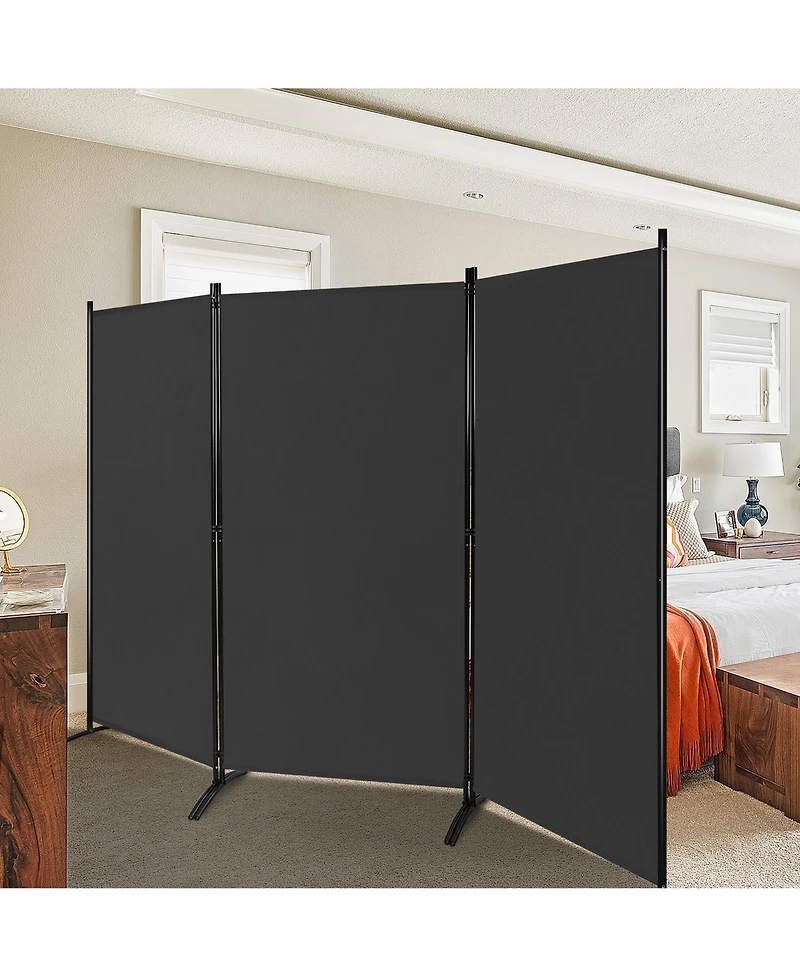 Costway 3-Panel Room Divider Folding Privacy Partition Screen for Office